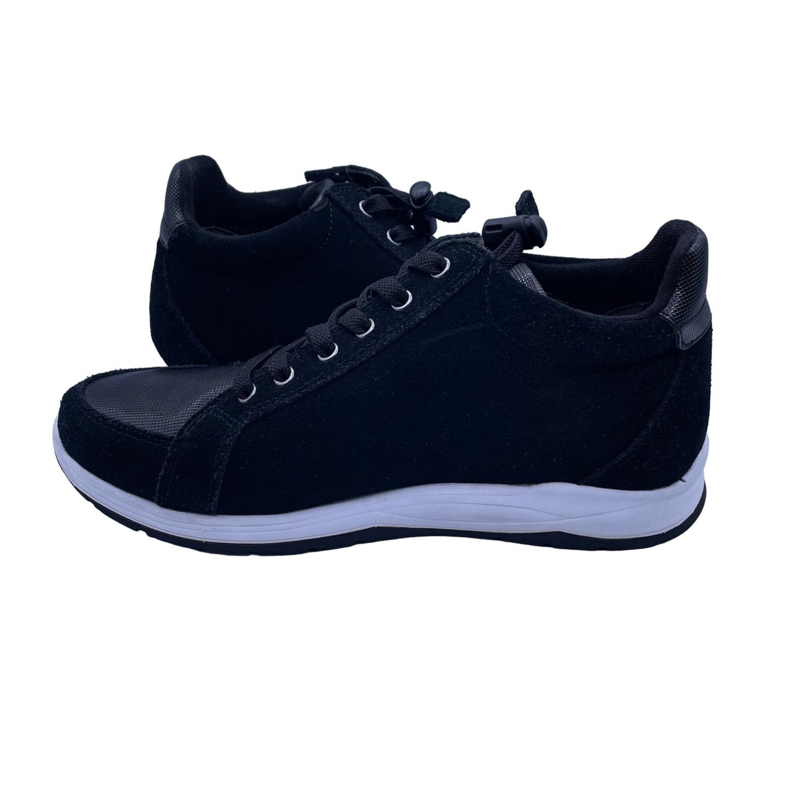 Other Drew Strobe Suede Leather Walking Shoes Black Womens 8 Size US 8 / IT 38 - 2 Thumbnail