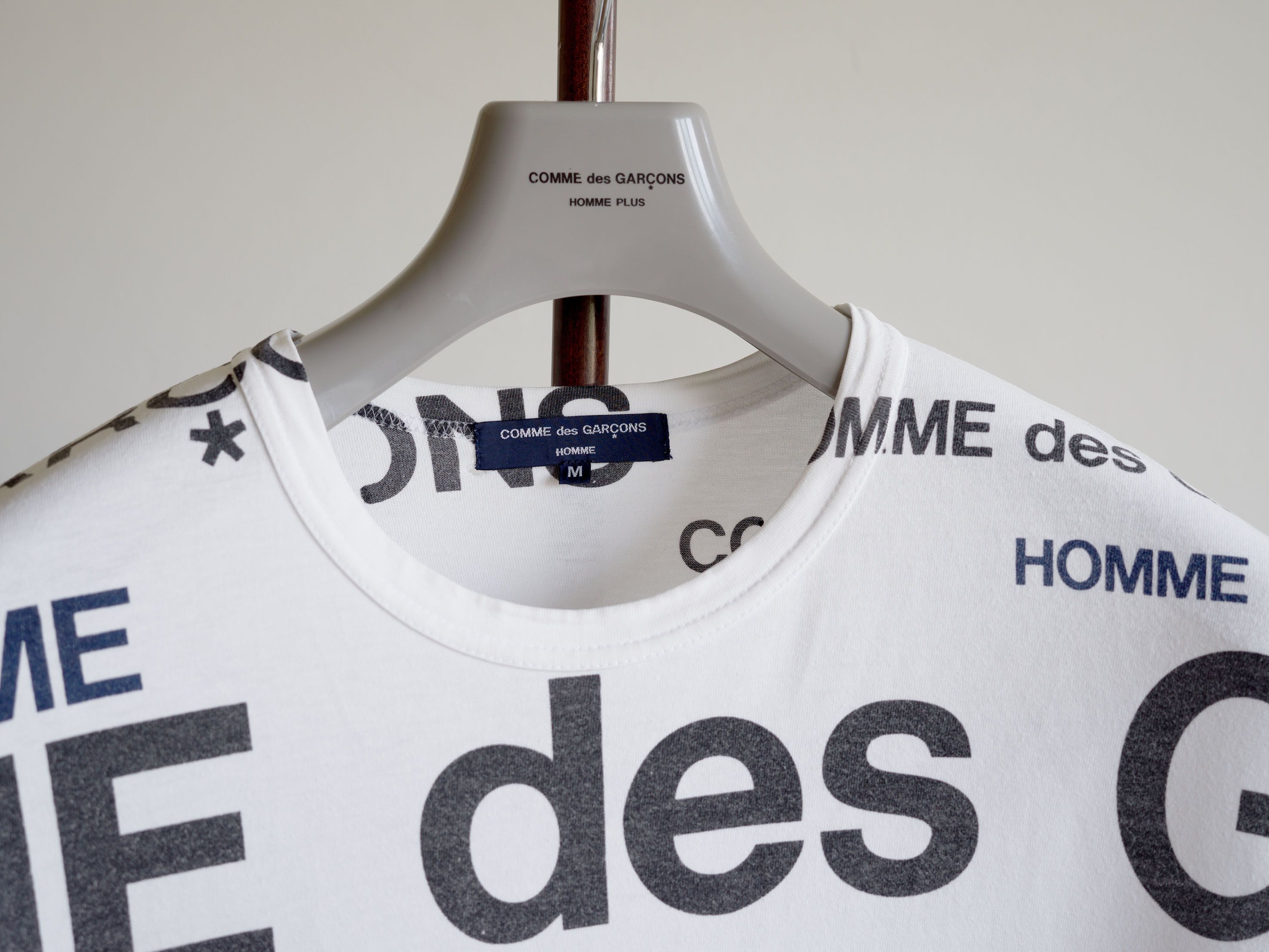 SS2007 COMME des GARÇONS HOMME LOGO PRINT T-SHIRT
