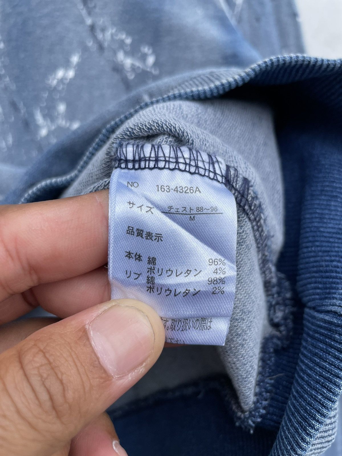 Japanese Brand RARE🔥 Splatter Washed Blue Sweatshirt Growth By Grail Size US S / EU 44-46 / 1 - 6 Thumbnail