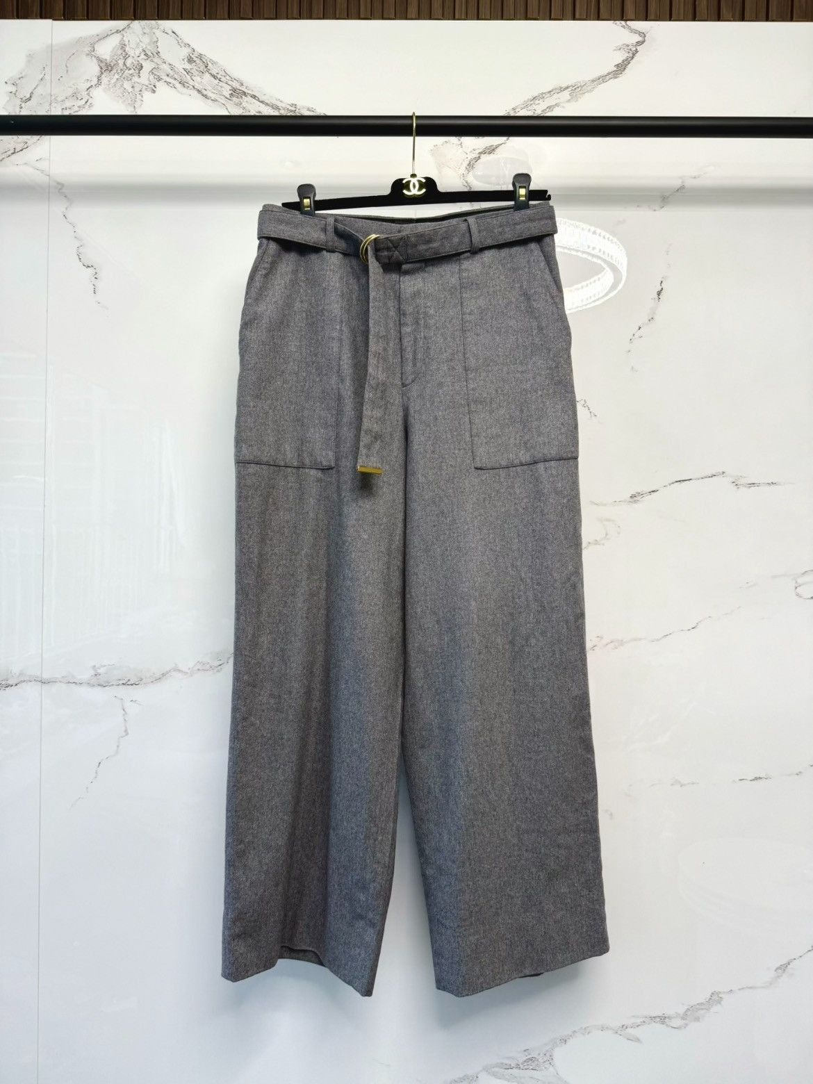 Celine Celine 23AW Belt Attached Wool Trouser-2505 Size US 30 / EU 46 - 1 Thumbnail