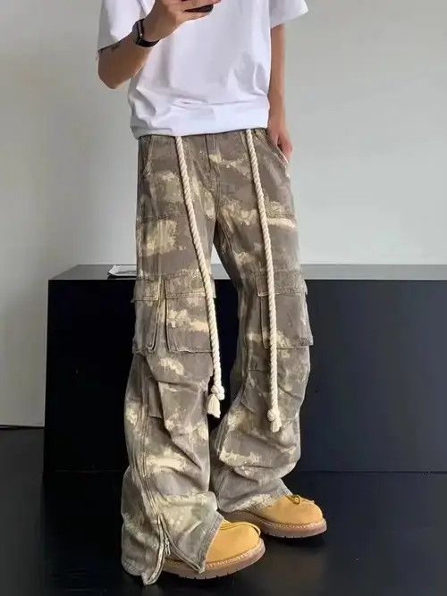 Jean Workwear Camouflage Casual Pants Size US 33 - 5 Thumbnail
