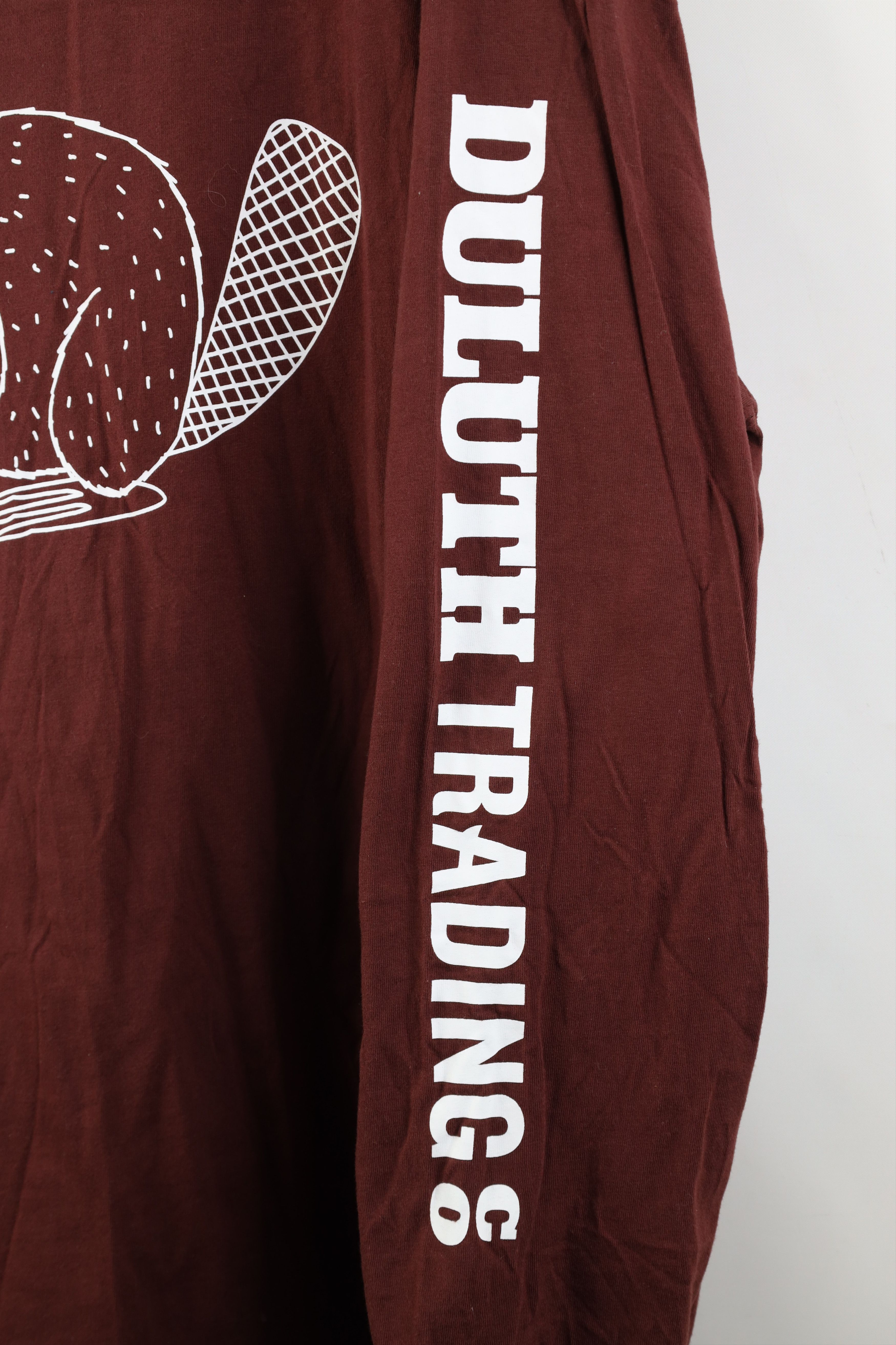 Duluth Trading Company Duluth Trading Longtail Beaver Long Sleeve T-Shirt Burgundy Size US XL / EU 56 / 4 - 4 Thumbnail