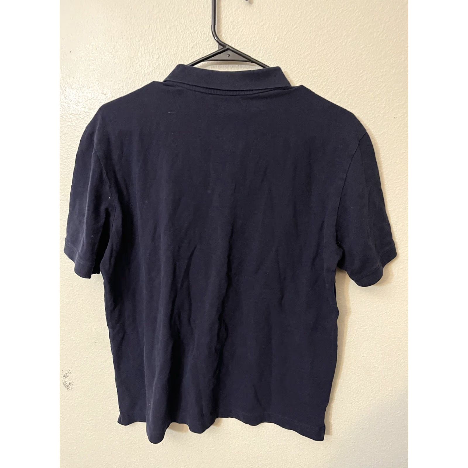H&M H&M Men's Regular Fit Short Sleeve Navy Blue Polo Shirt Size M Casual Cotton Size US M / EU 48-50 / 2 - 2 Thumbnail