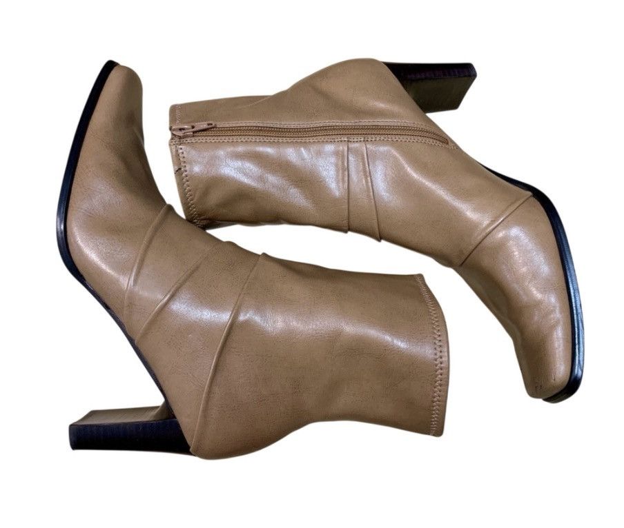 Other Jennifer Moore Camel Ankle Boots Sz 9M Block Heel Square Toe Size US 9 / IT 39 - 2 Thumbnail