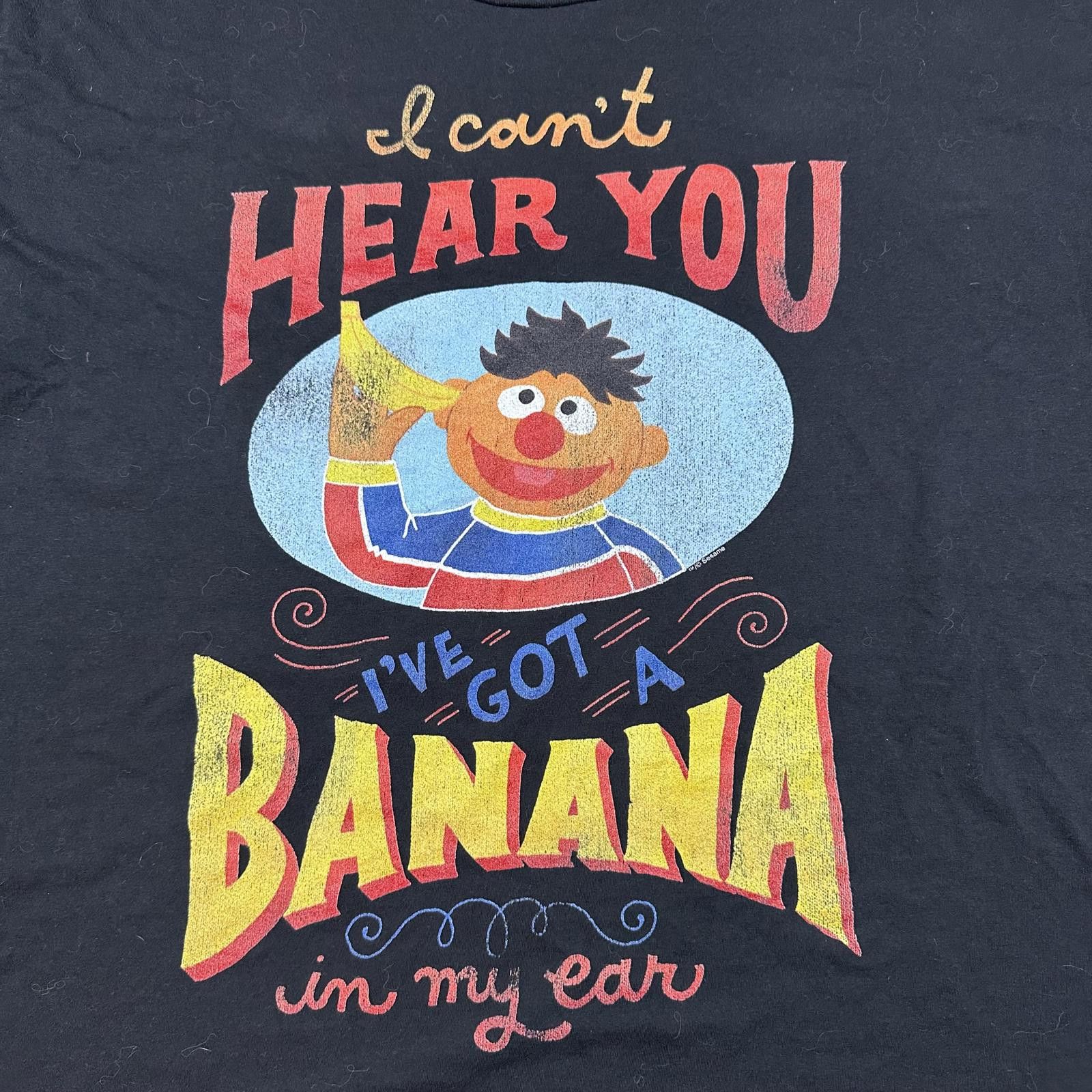 Other Sesame St Mens T-shirt 2XL Black Ernie Banana Graphic Size US XXL / EU 58 / 5 - 3 Thumbnail