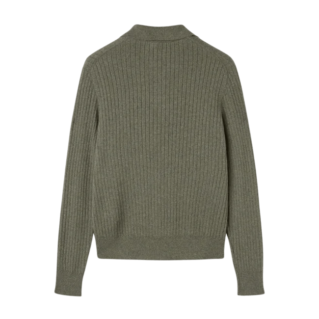 Loro Piana o1w1db10725 FAO3673 Lexington Polo Shirt in Military Green Size US M / EU 48-50 / 2 - 3 Thumbnail