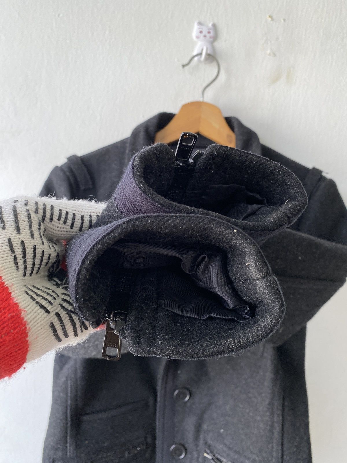 Untitled Artworks × Untitled&Co Untitled Men Wool Heavy Coat Jacket Size US S / EU 44-46 / 1 - 9 Thumbnail
