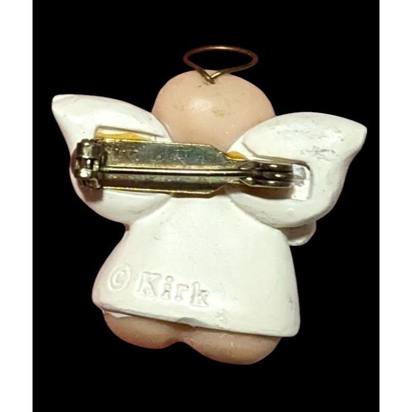 Other Vintage Kirk Hot Cocoa Drinking Angel Brooch Size ONE SIZE - 3 Thumbnail