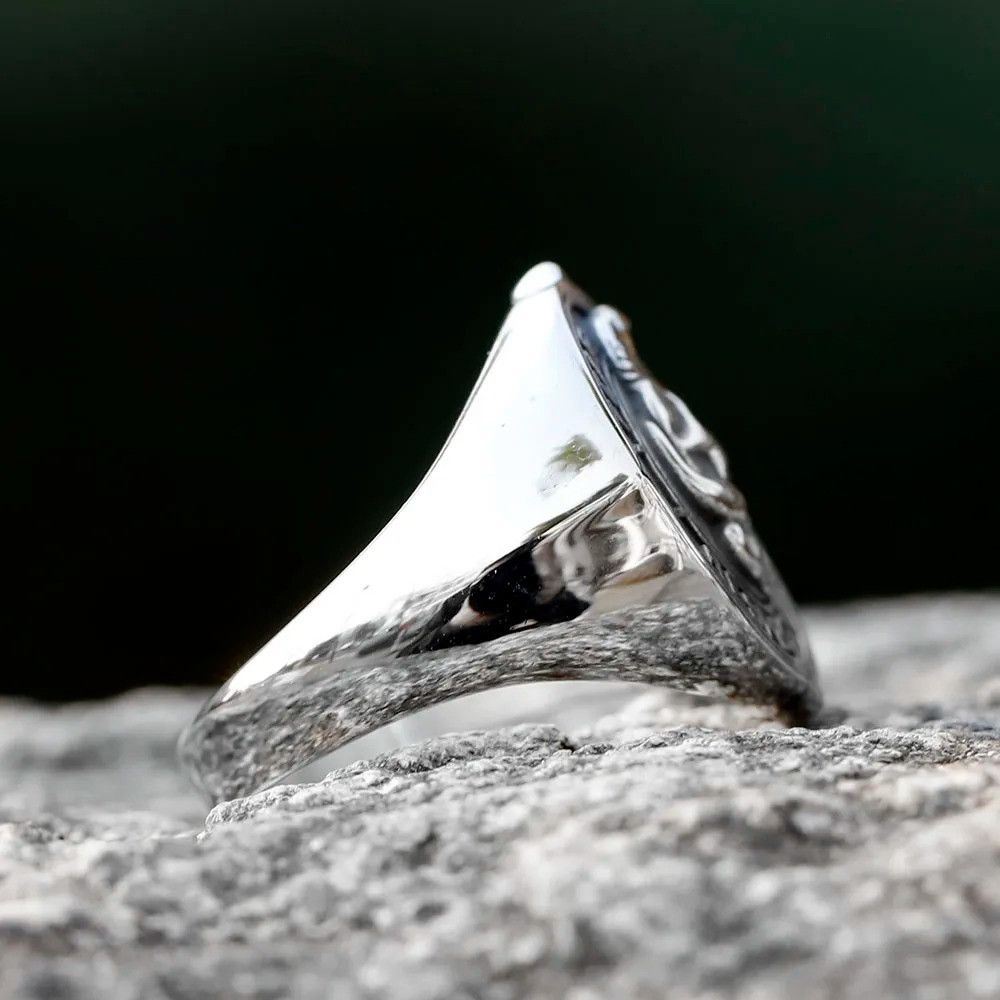 Jewelry Gothic Skull Ring Streetwear Jewelry Fashion Gift Size ONE SIZE - 4 Thumbnail