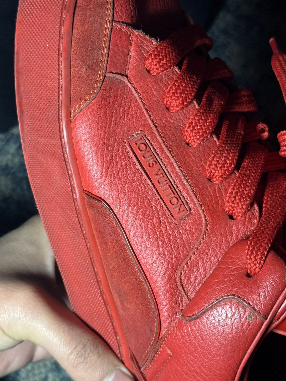 Kanye West × Louis Vuitton Used LV Louis Vuitton Kanye West Don Red Low U.S.: 8.5-9 Size US 7 / EU 40 - 10 Thumbnail