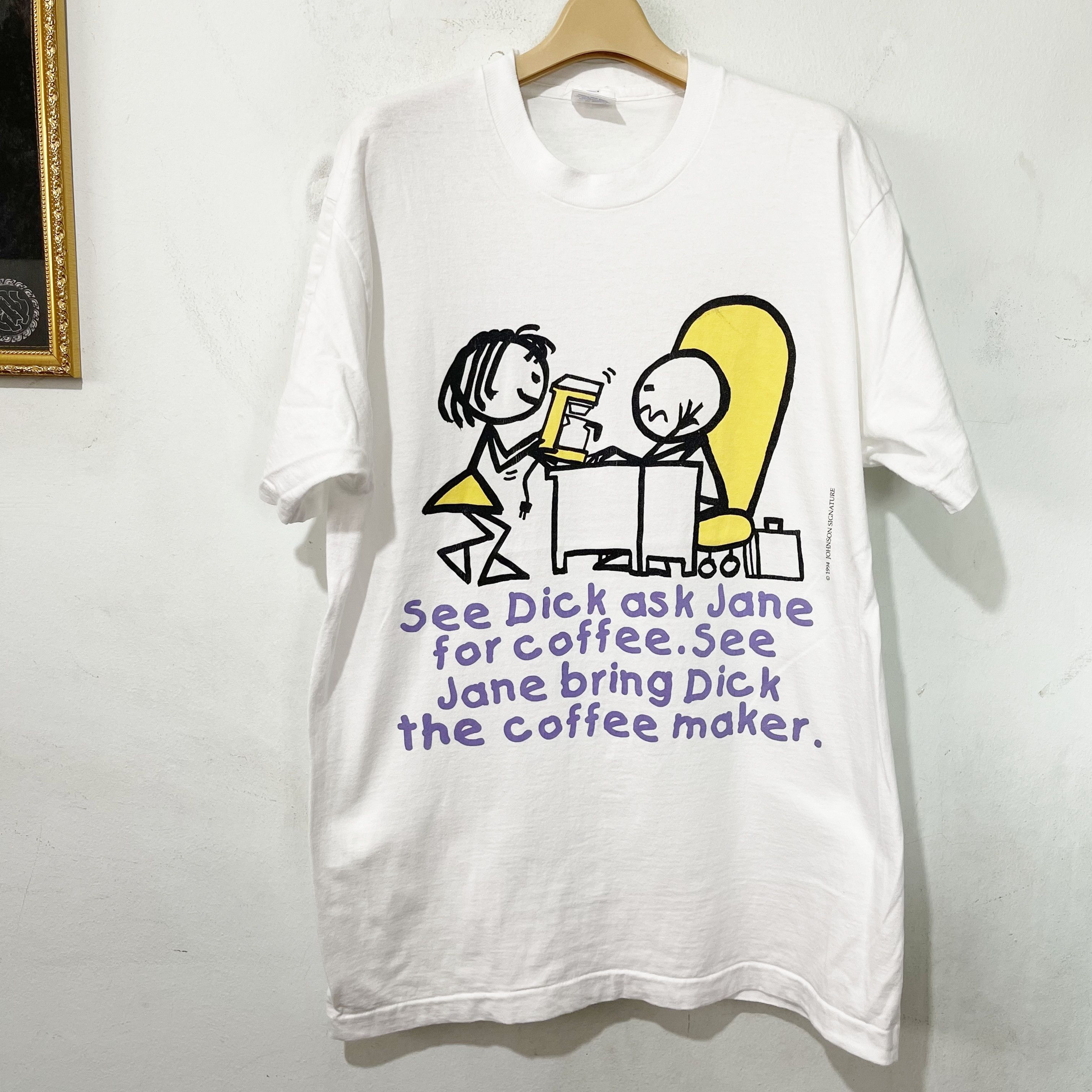 Vintage Vintage 1994 See Dick & Jane T-Shirt Size US L / EU 52-54 / 3 - 1 Thumbnail
