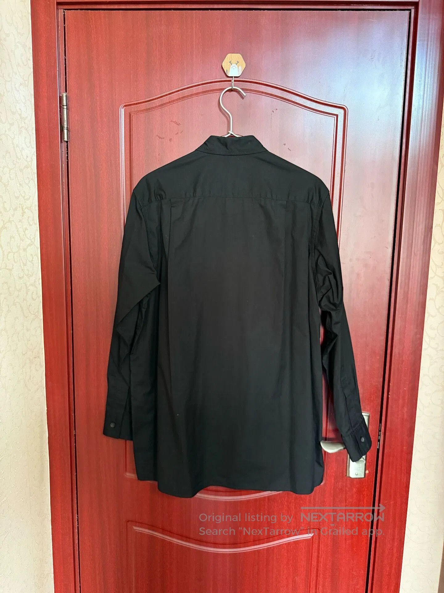 Yohji Yamamoto Yohji Yamamoto Black Cotton Shirt. Size US L / EU 52-54 / 3 - 8 Thumbnail
