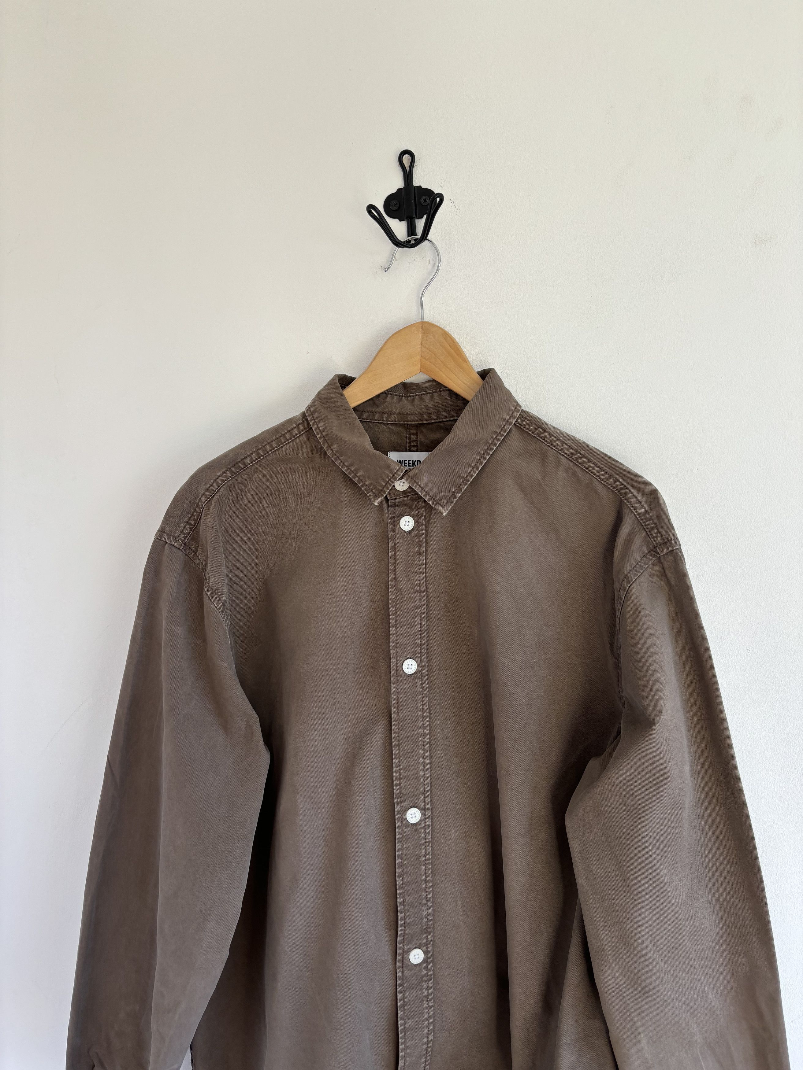 Weekday Weekday Carlo Sunbleached Shirt Size US M / EU 48-50 / 2 - 2 Thumbnail