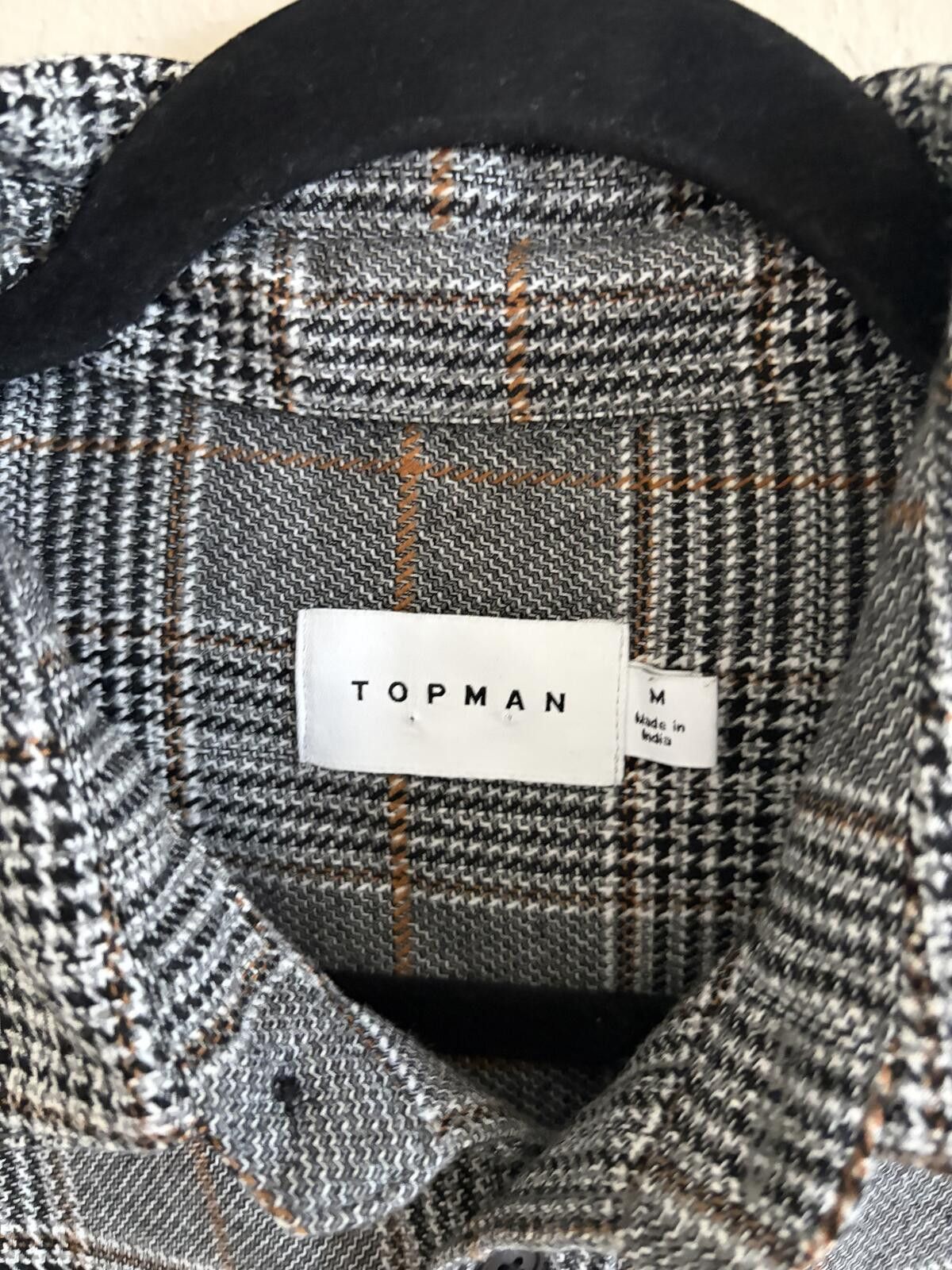 Topman Topman Gray Plaid Shirt button down Size US M / EU 48-50 / 2 - 2 Thumbnail