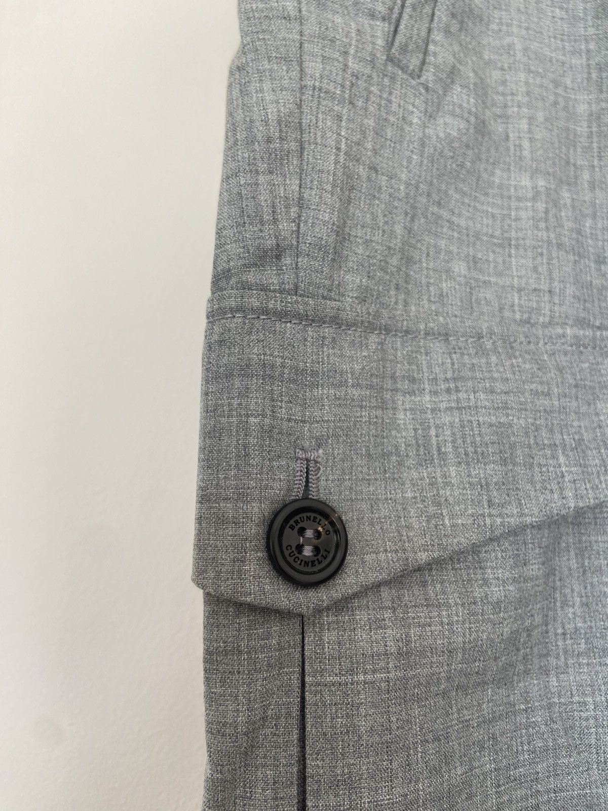 Brunello Cucinelli Brunello Cucinelli Leisure Fit Virgin Wool Cargo Pants Size US 39 - 4 Thumbnail