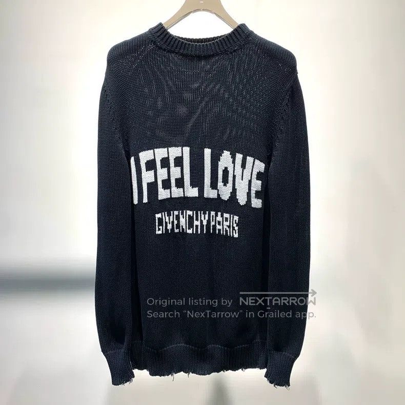 Givenchy Givenchy Black Destroyed Knit Sweater Size US S / EU 44-46 / 1 - 1 Thumbnail