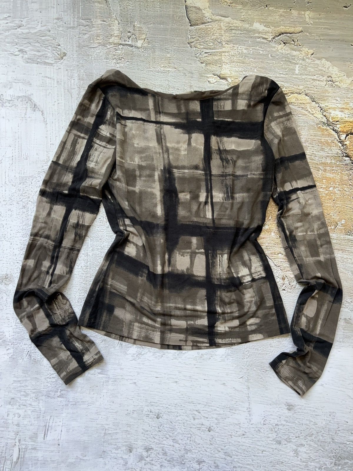 Japanese Brand × Weekend Max Mara Max Mara vintage printed long sleeve top Size M / US 6-8 / IT 42-44 - 2 Thumbnail