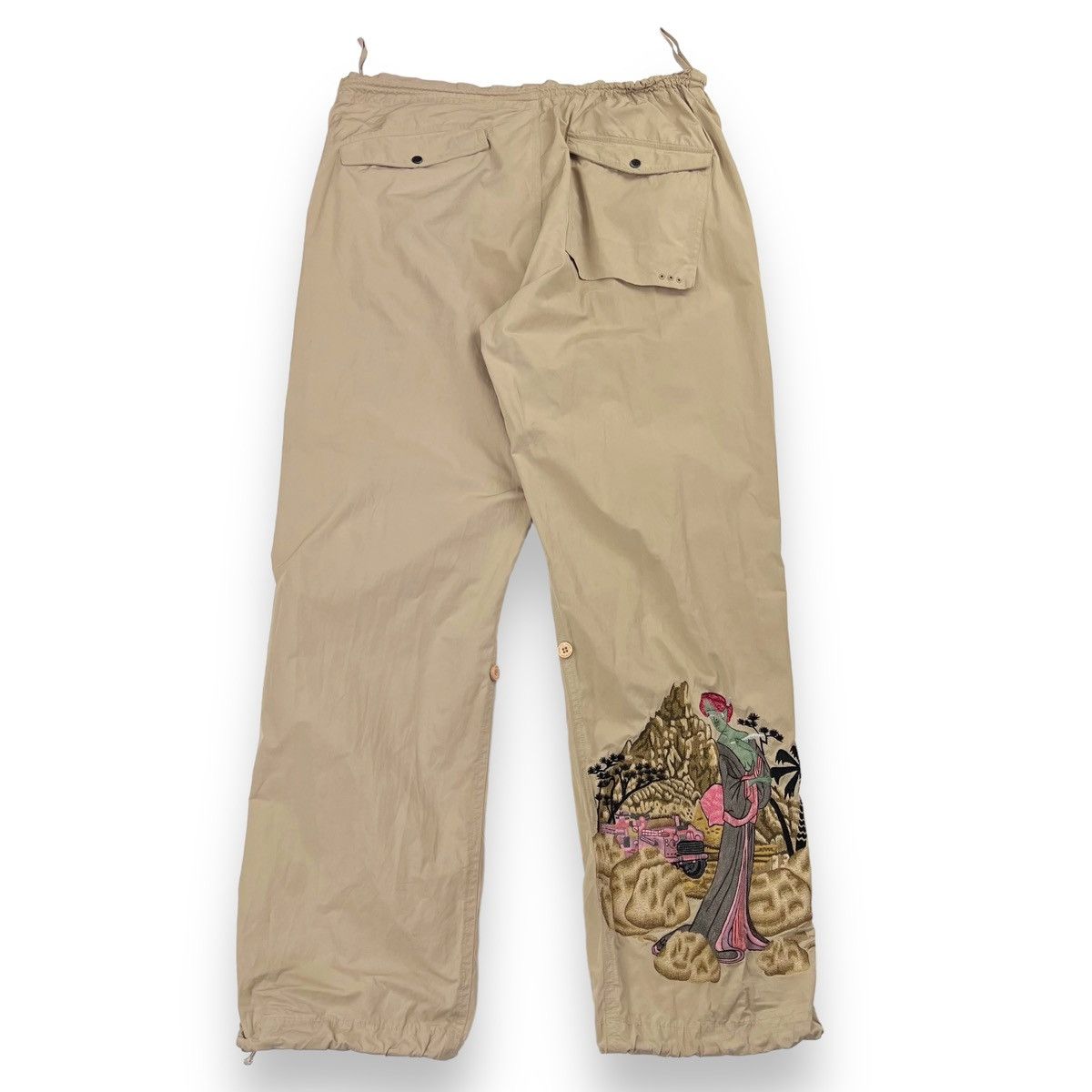 Maharishi Maharishi Beige Embroidered Snopants Size US 32 / EU 48 - 3 Thumbnail