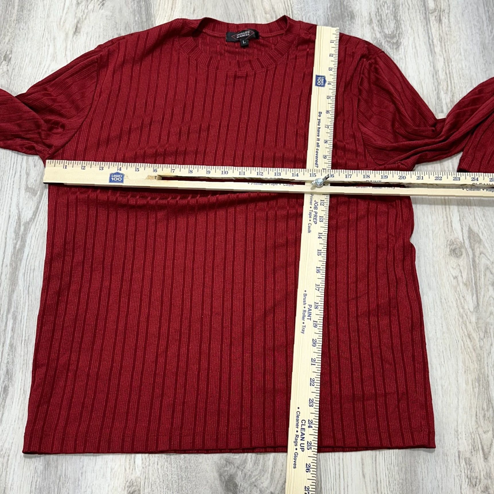 Vintage Phillipe Marcel Red Long Sleeve Shirt Lightweight Sz L Womens Shirt Red 90s? Size L / US 10 / IT 46 - 2 Thumbnail