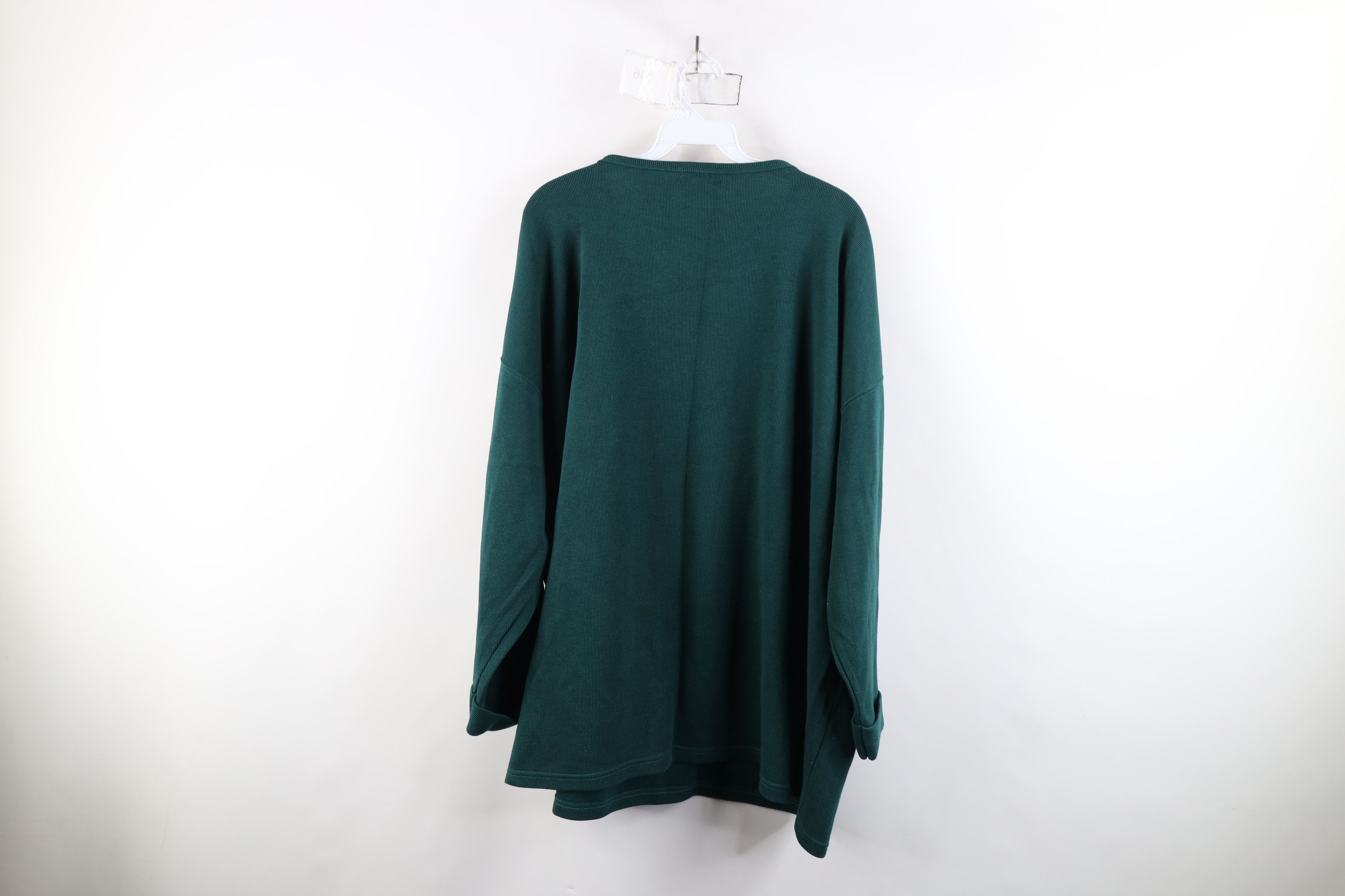 Express × Vintage Vintage 90s Express Thermal Ribbed Knit 3/4 Sleeve T-Shirt Size XL / US 12-14 / IT 48-50 - 10 Thumbnail