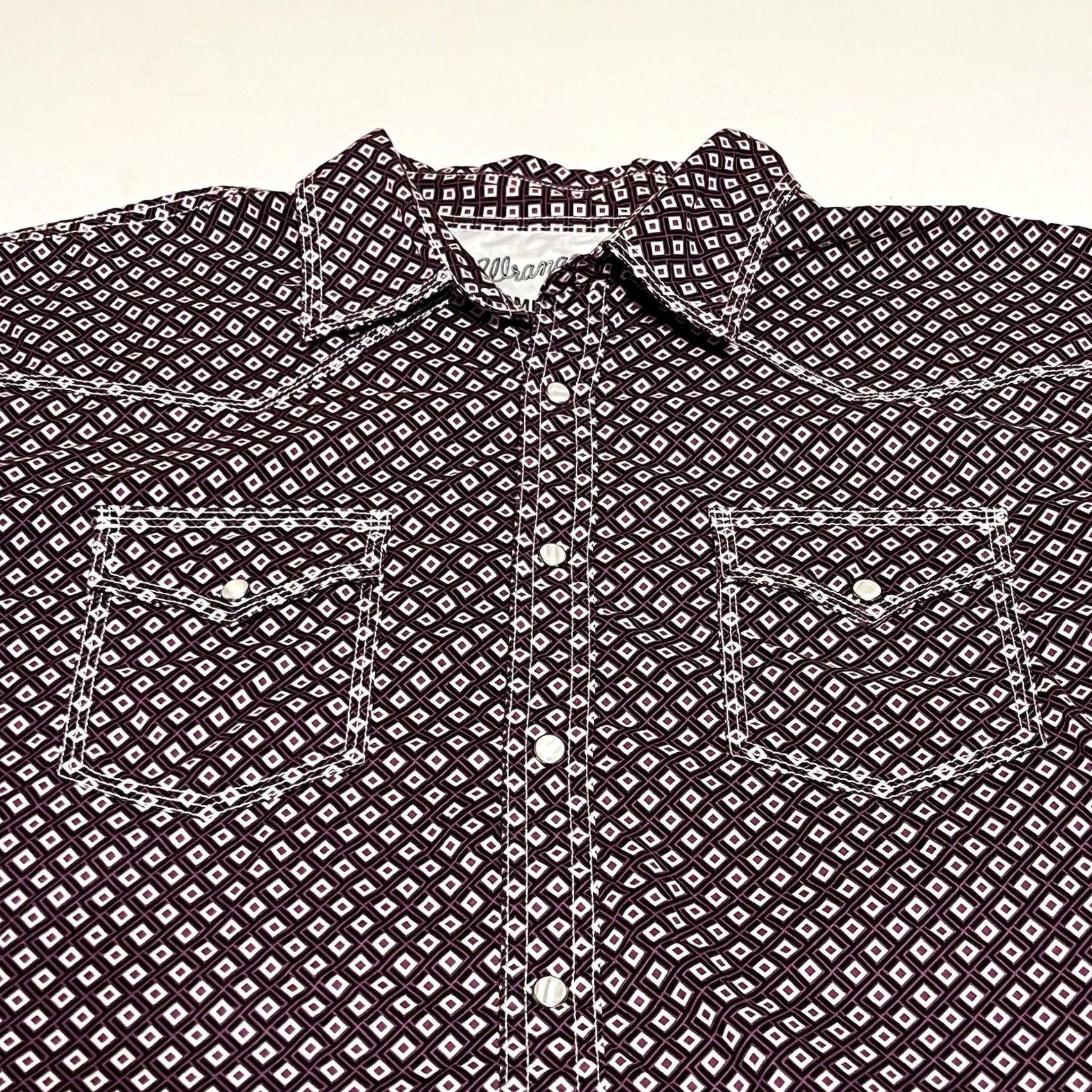 Wrangler Wrangler 20X Competition Men’s Shirt XL Long Sleeve Pearl Snap Western Purple Size US XL / EU 56 / 4 - 2 Thumbnail