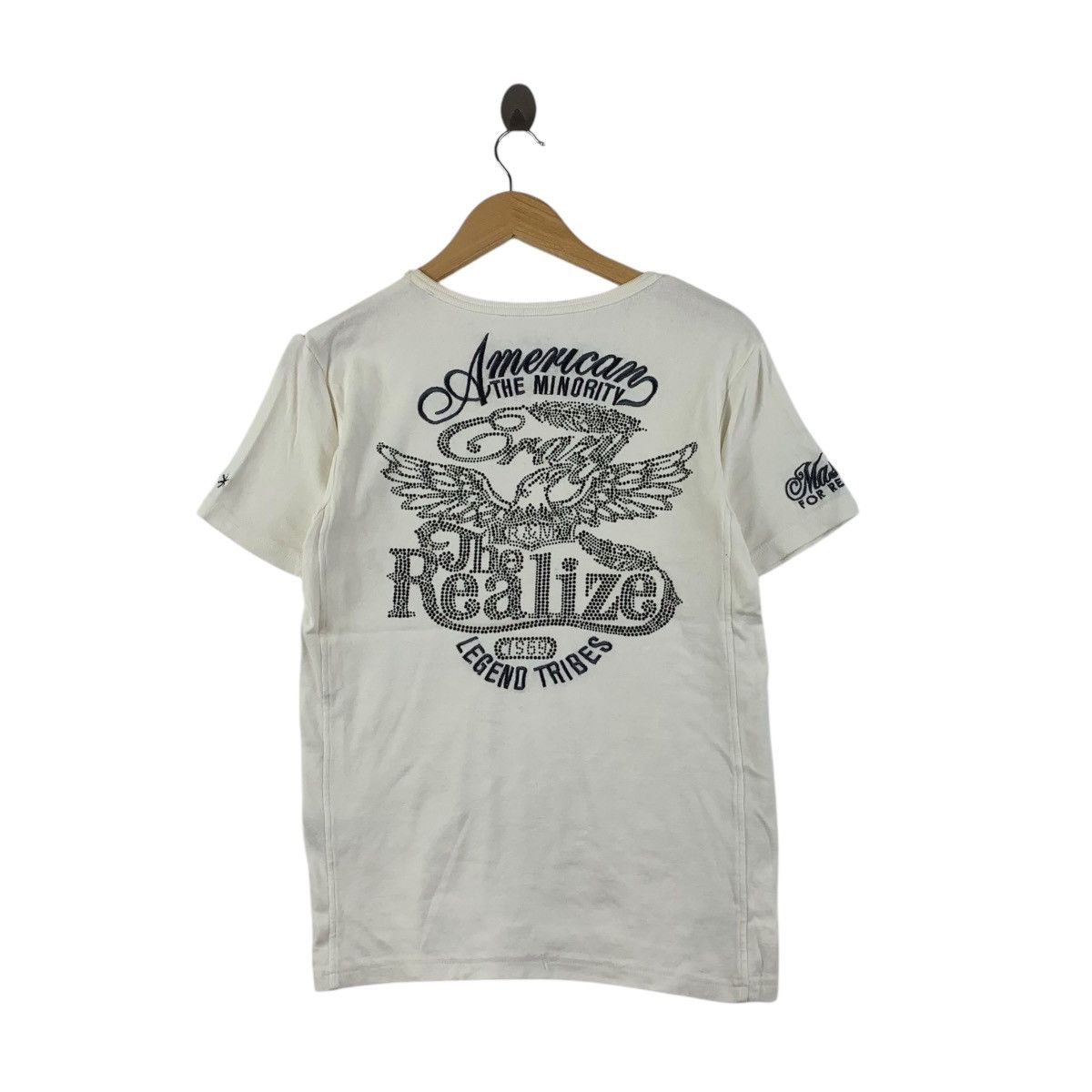 Vintage R. SPIRIT MOTORCYCLE Swarovski Bling American Tee Shirt Size S / US 4 / IT 40 - 7 Thumbnail