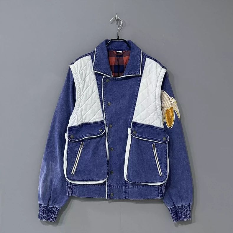 Gucci Gucci Patch banana back logo denim cotton jacket 2502-Nexta Size US S / EU 44-46 / 1 - 1 Thumbnail