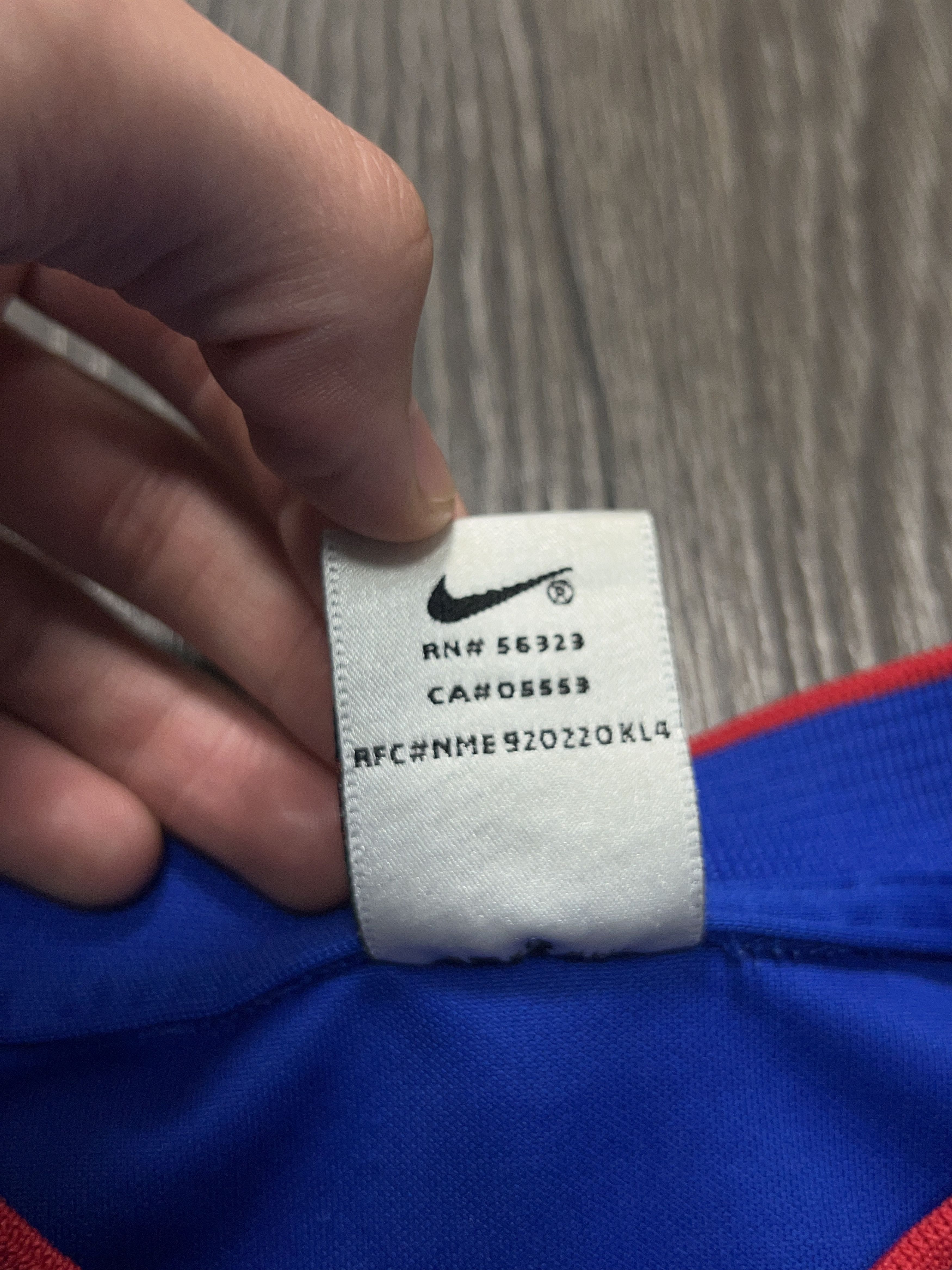 Nike Rangers 1997/1998/99 Pre Match Football Soccer Shirt Jersey Size US M / EU 48-50 / 2 - 4 Thumbnail