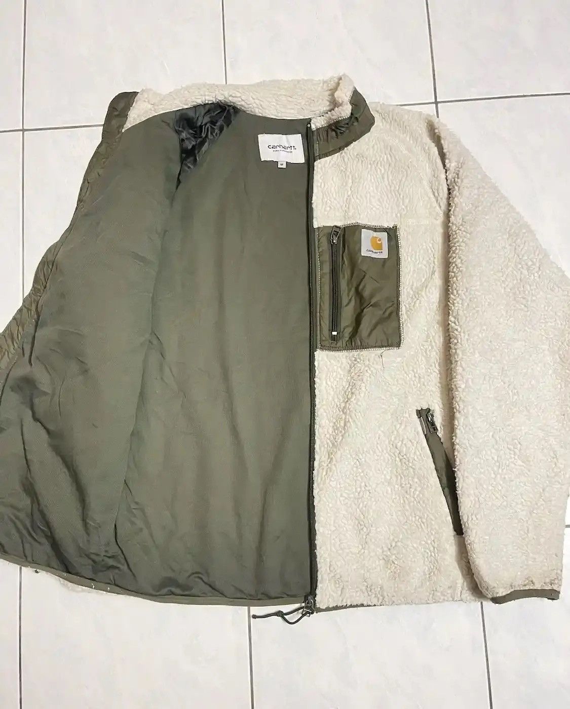 Carhartt × Vintage Vintage Carhartt Retro Two Tone Sherpa Jacket Size US M / EU 48-50 / 2 - 7 Thumbnail