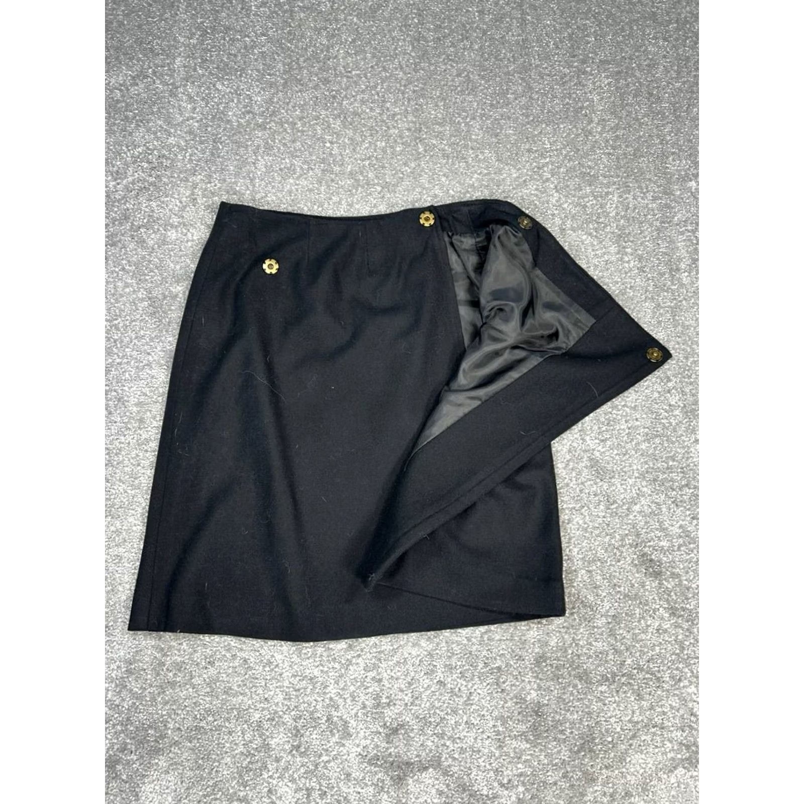 Eddie Bauer Eddie Bauer Womens Skirt Black A Line Wool Lined Size 4 The Original Outfitter Size 27" / US 4 / IT 40 - 3 Thumbnail