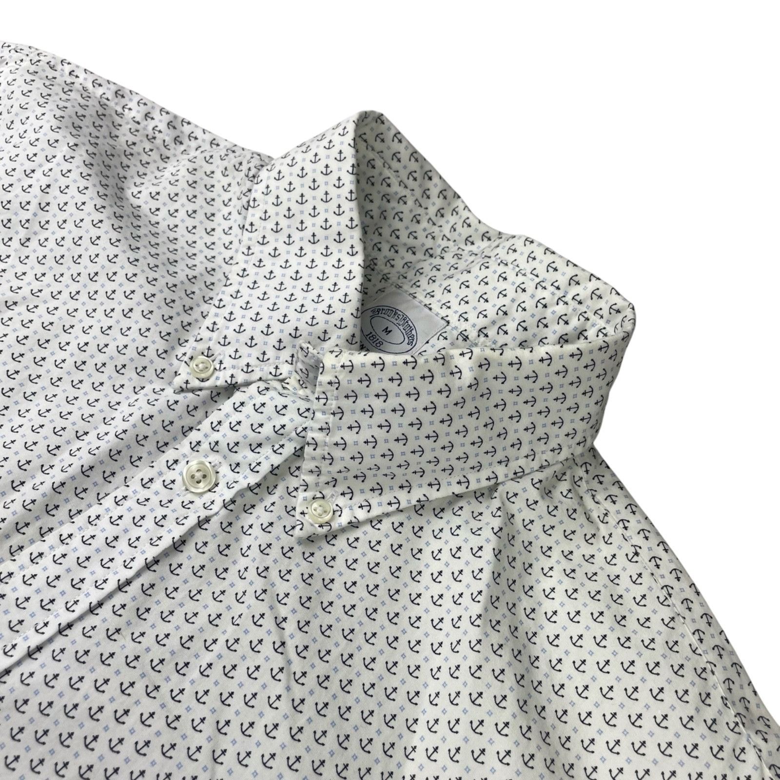Brooks Brothers Brooks Brothers Men's Regent Fit Nautical Button Shirt Ancho Size US M / EU 48-50 / 2 - 1 Thumbnail