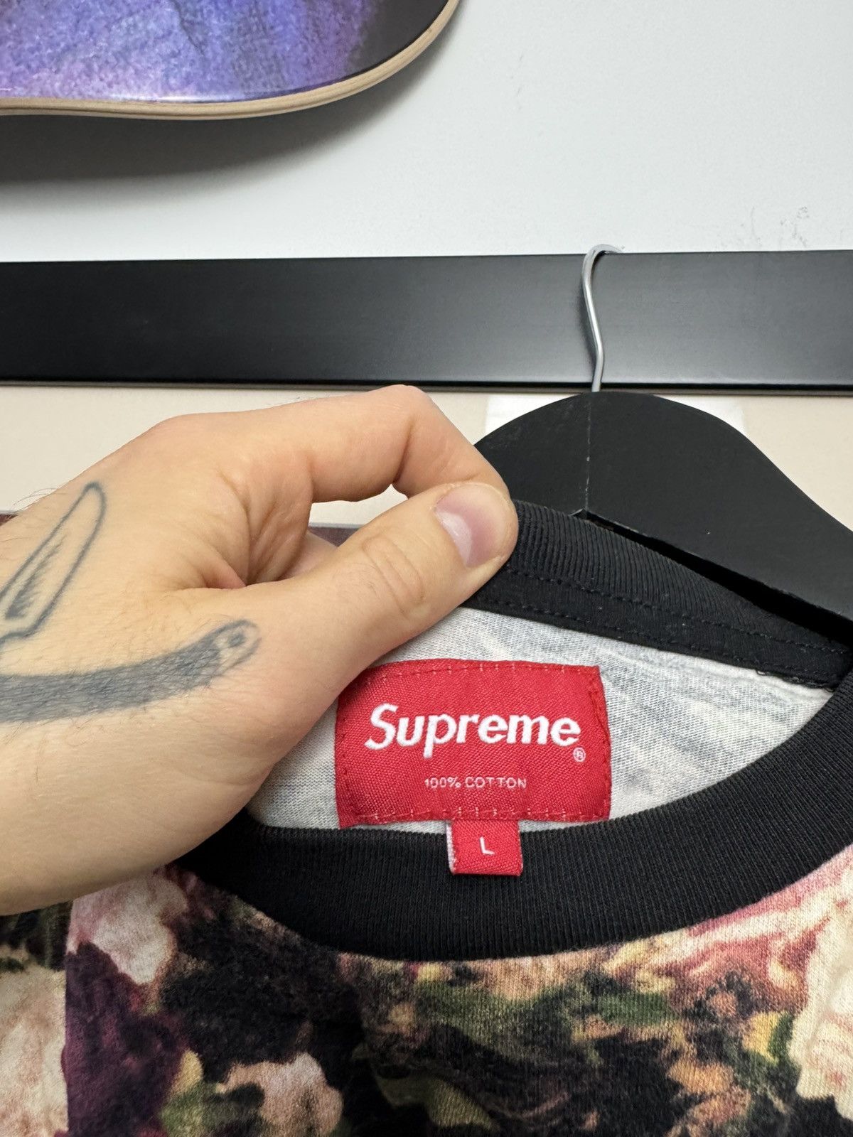 Supreme SS13 Rare Supreme PCL Power Corruption Lies Floral Tee AOP Size US L / EU 52-54 / 3 - 4 Thumbnail