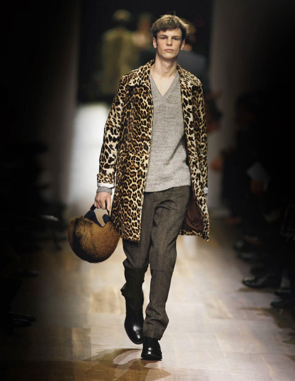 Prada PRADA Men’s Leopard Calf Hair Coat 46 Small VERY RARE GRAIL Size US S / EU 44-46 / 1 - 2 Thumbnail
