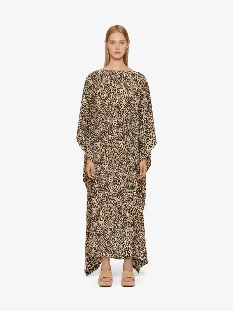 Givenchy o1n1vont0326 Printed Kaftan in Brown Size XS / US 0-2 / IT 36-38 - 2 Thumbnail