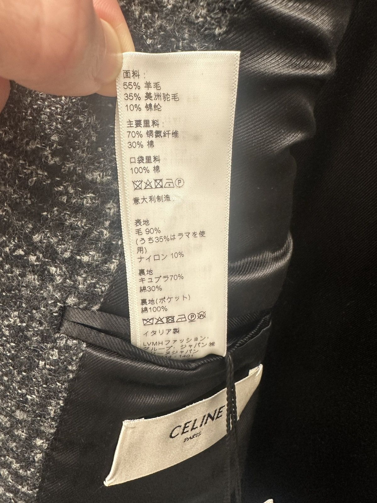 Celine 19AW Prince of Wales Double Breasted Wool Coat Size US S / EU 44-46 / 1 - 7 Thumbnail
