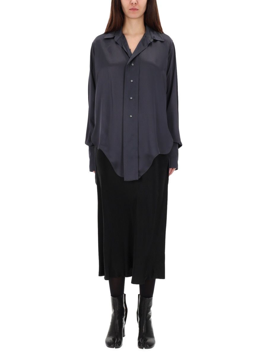Maison Margiela MAISON MARGIELA LONG-SLEEVED SHIRT - GREY (IT 38) Size XS / US 0-2 / IT 36-38 - 1 Thumbnail