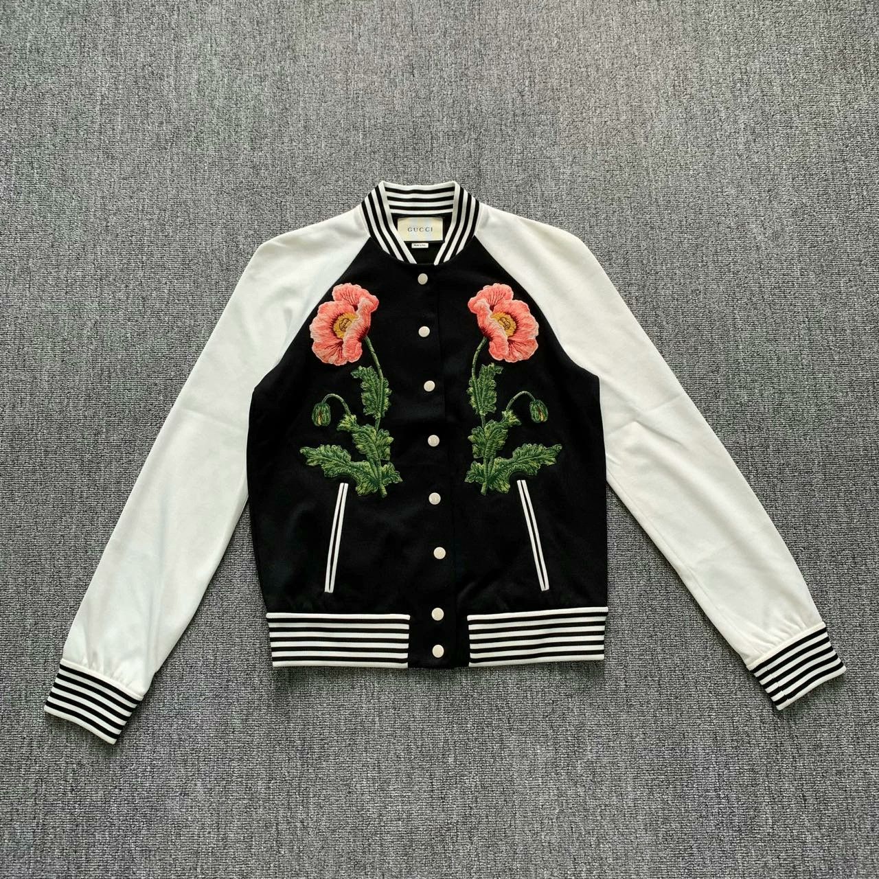 Gucci gucci floral baseball jacket in size large Size US L / EU 52-54 / 3 - 1 Thumbnail