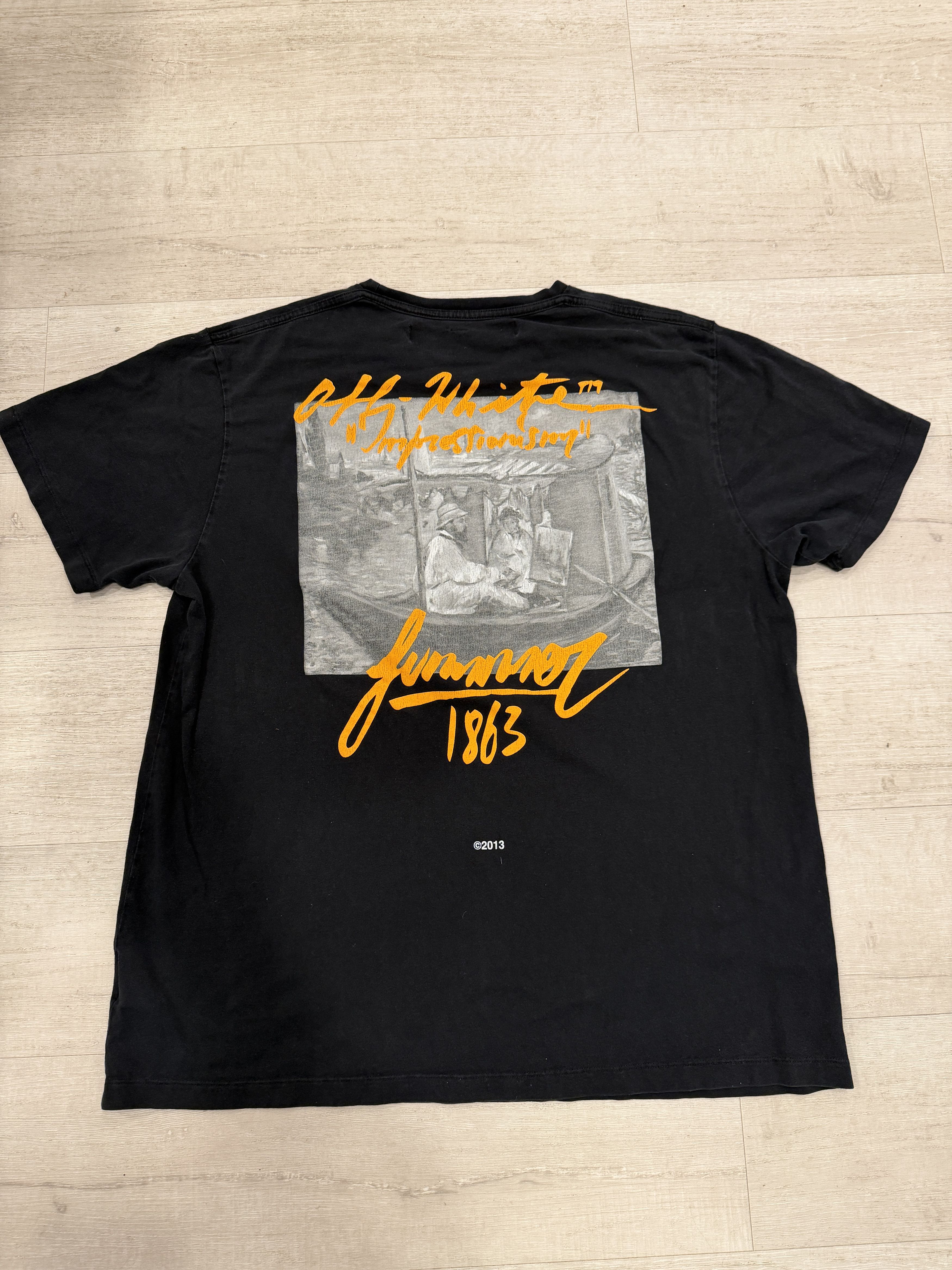 Off-White Off White 2013 Tee Black Main Label Early Virgil Era Size US XL / EU 56 / 4 - 5 Thumbnail