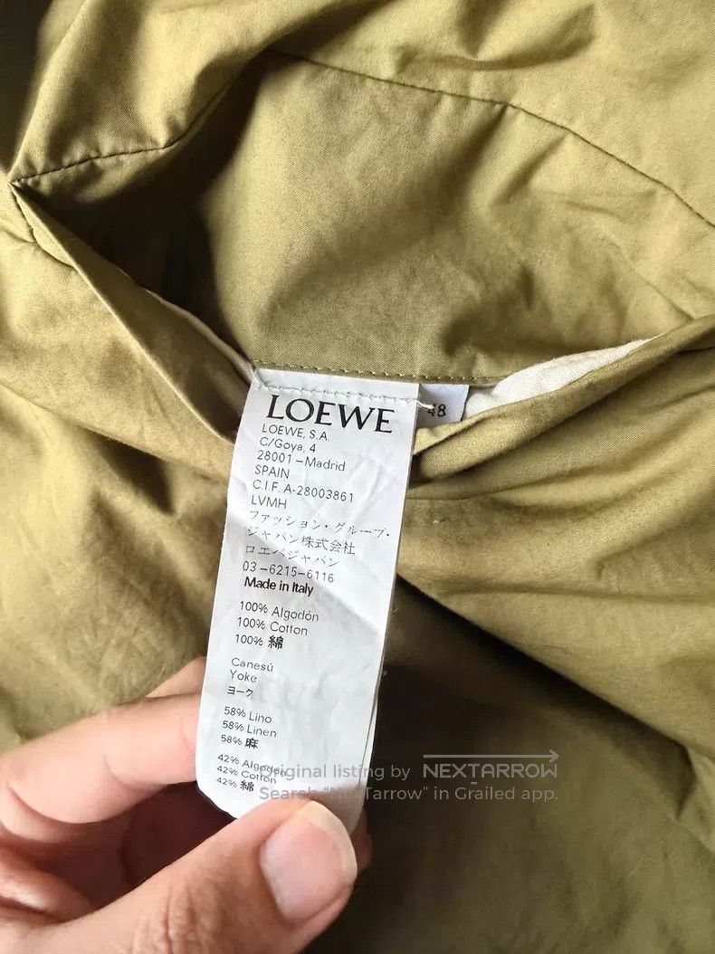 Loewe Loewe Military Green Button-Down Collar Jacket Size US M / EU 48-50 / 2 - 4 Thumbnail