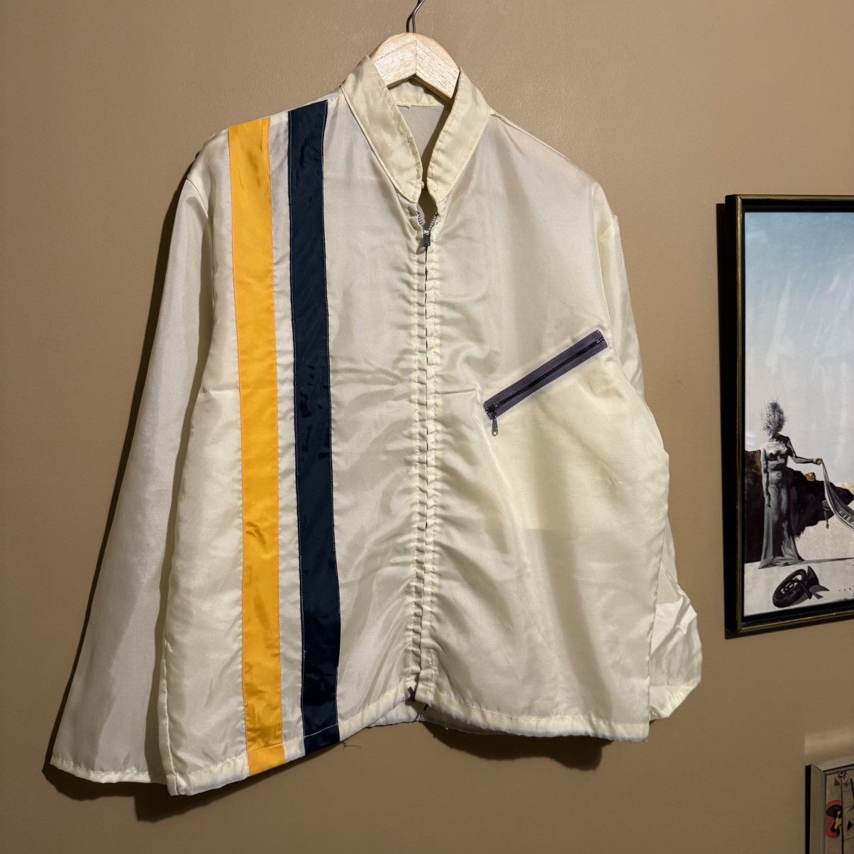 Vintage Vintage 60s Stripe Racing Jacket Nylon Large | Grailed