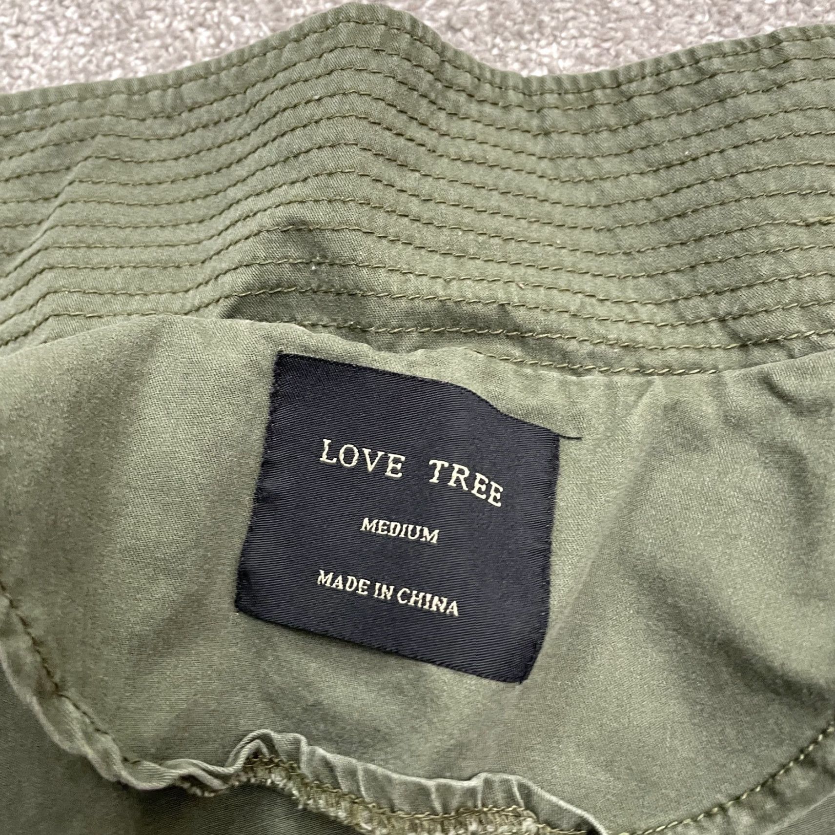 Vintage Love Tree Military Jacket Women Medium Army Green Full Zip Cotton Pocket Outdoor Size M / US 6-8 / IT 42-44 - 5 Thumbnail