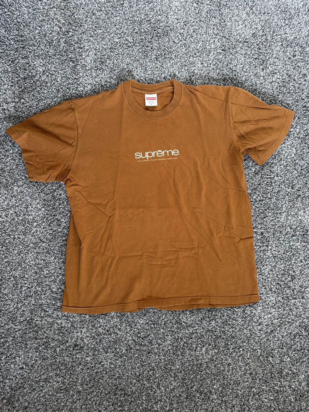 Supreme Supreme Five Boroughs Tee Brown Medium Size US M / EU 48-50 / 2 - 1 Thumbnail