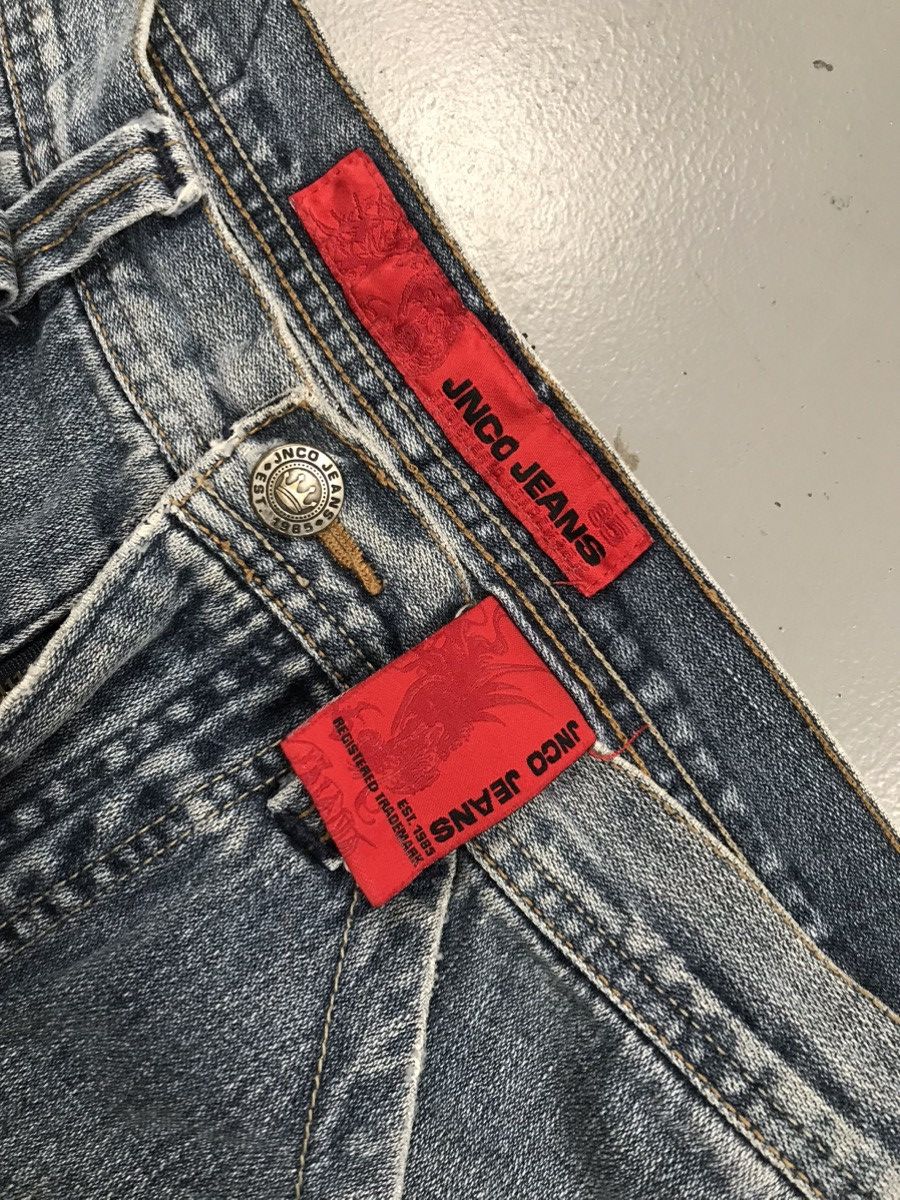 JNCO × Southpole × Vintage Vintage Jnco crown 👑 embroidered baggy fit denim Size US 33 - 5 Thumbnail