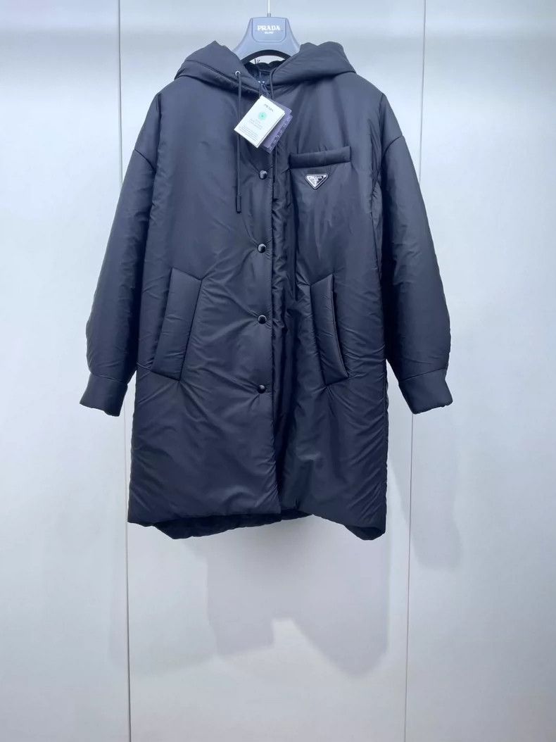 Prada Prada Autumn and winter popular black hooded cotton clothes Size US XXS / EU 40 - 1 Thumbnail