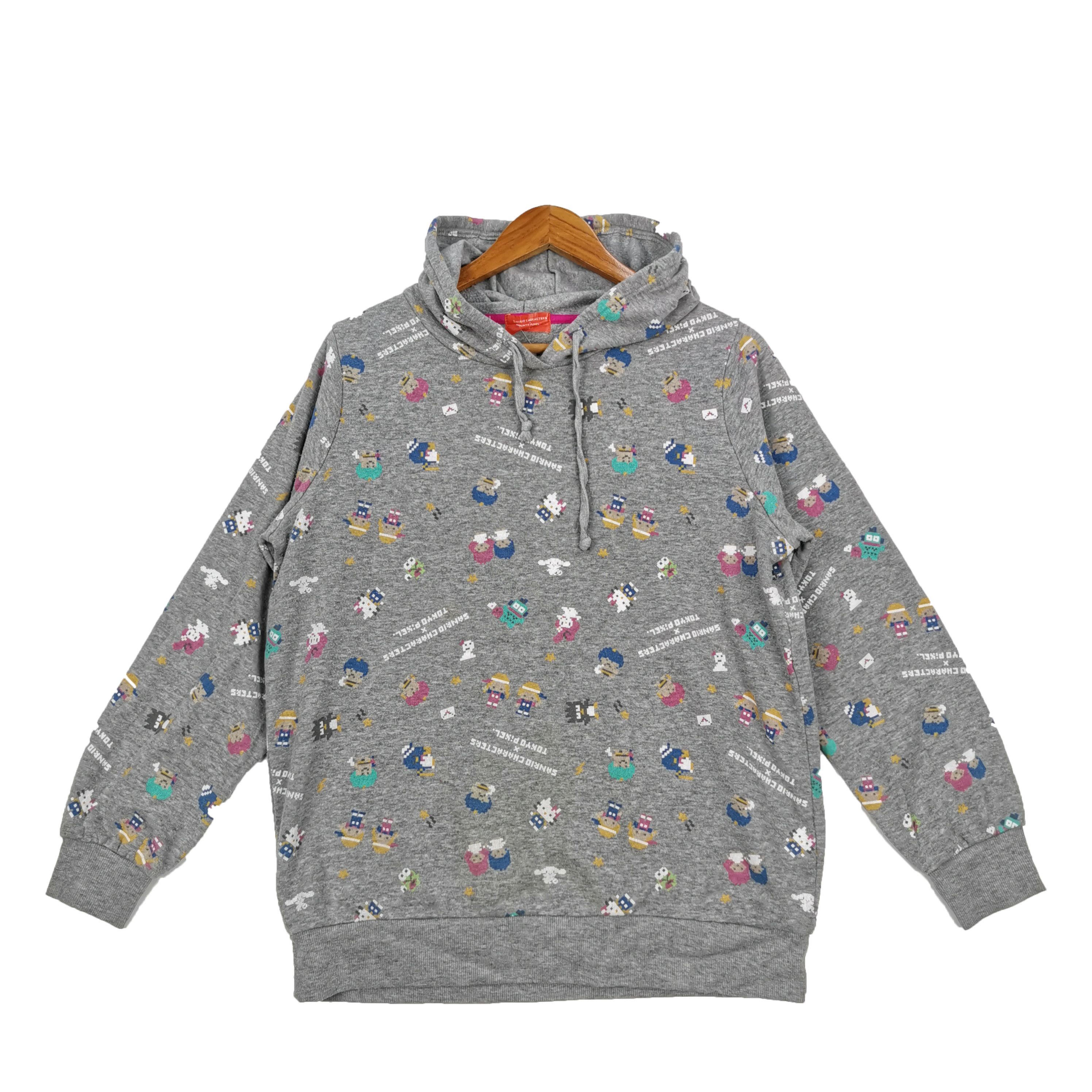 Anime × Cartoon Network × Japanese Brand Japanese Pixel x Sanrio Hoodie Sweater Cartoon Anime Size US L / EU 52-54 / 3 - 1 Thumbnail