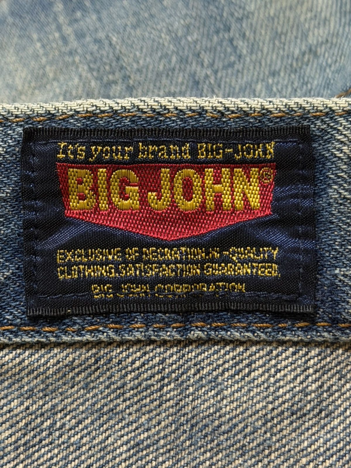 Big John Vintage 90s Big John Blue Faded Wash Distressed Wide Leg Size US 32 / EU 48 - 6 Thumbnail