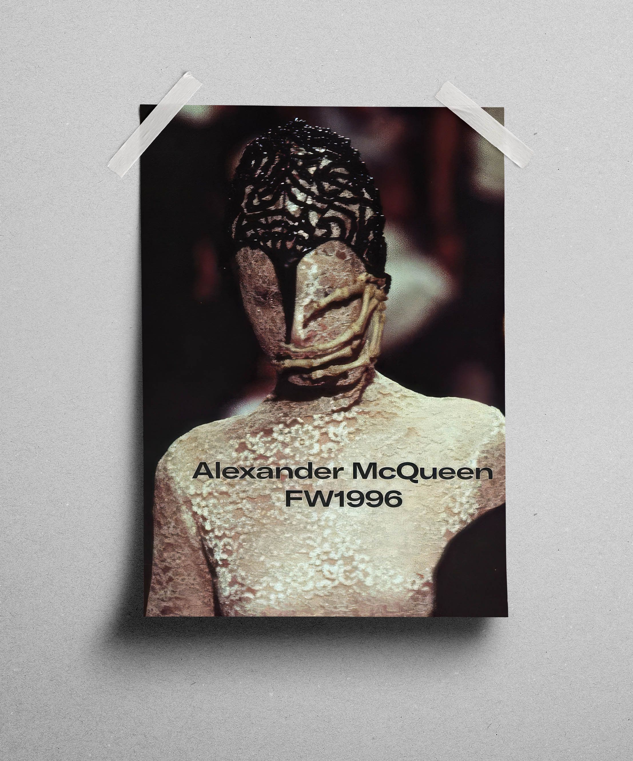 Alexander McQueen Alexander McQueen Poster Gift Vintage Archive Art Book Logo Size ONE SIZE - 3 Thumbnail