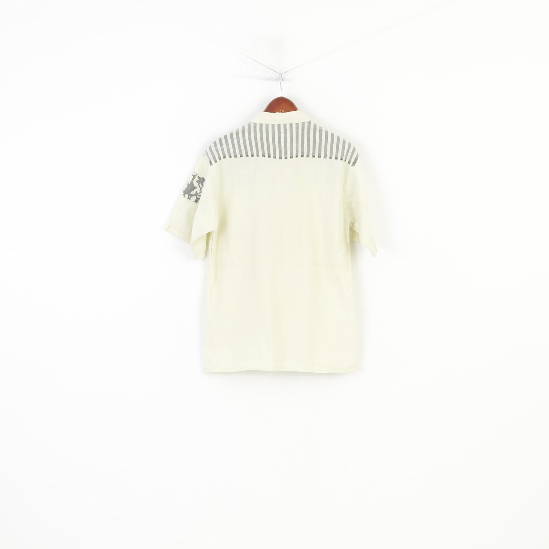 Vintage Vintage Men S Polo Shirt Yellow Cotton Detailed 90s 10921 Size US S / EU 44-46 / 1 - 8 Thumbnail