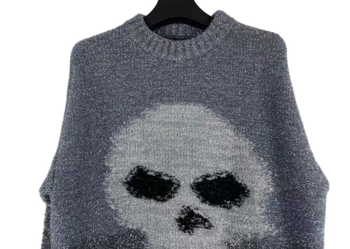 ERL ERL 24SS Glitter Skull Sweater J31 Size US L / EU 52-54 / 3 - 3 Thumbnail