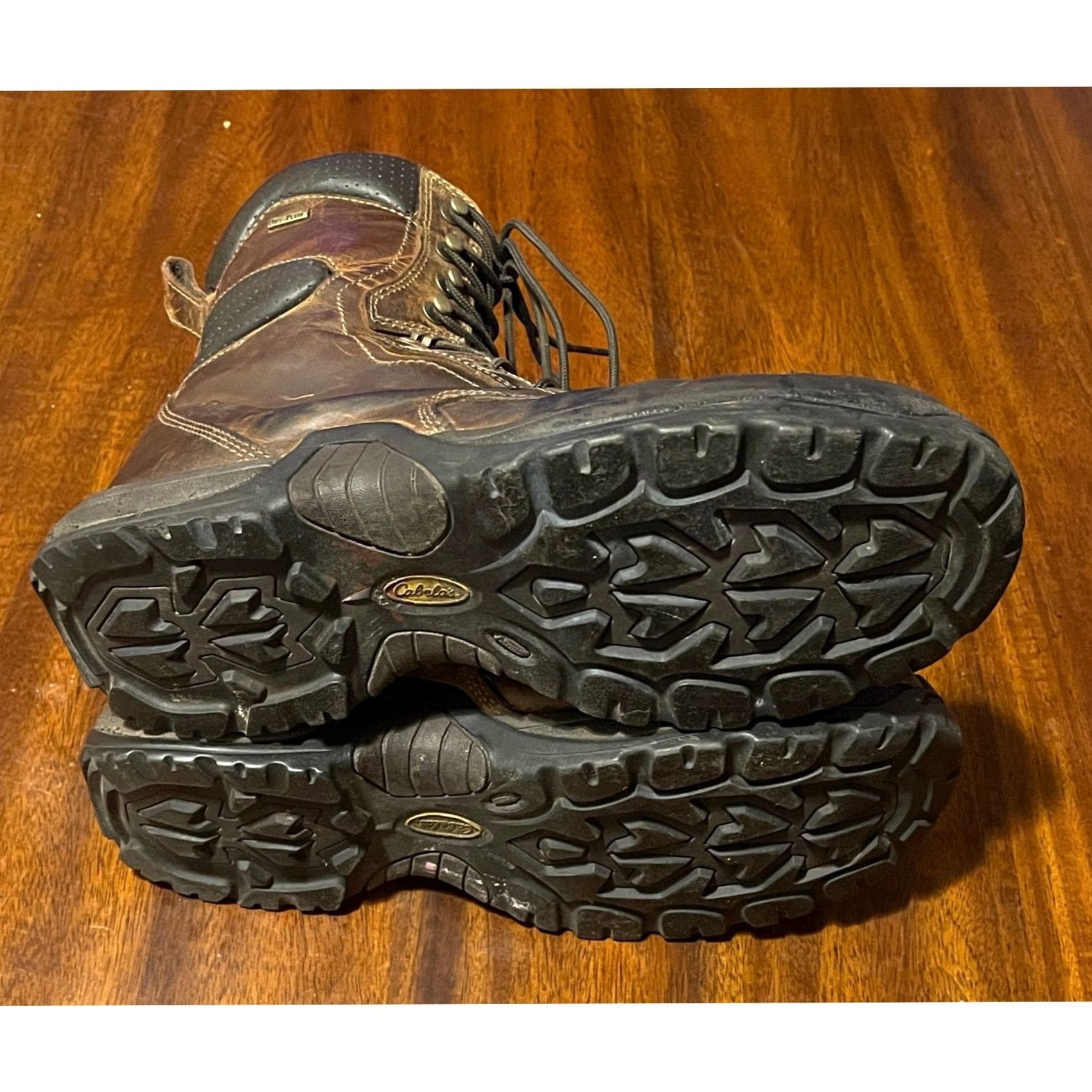 Vintage Cabelas Boots Mens Brown Leather Waterproof Steel Toe Cap Toe Padded 11M Boot Shoes Size 11 | Work Boots Leather Brown Waterproof Men’s Boots Size US 11 / EU 44 - 5 Thumbnail